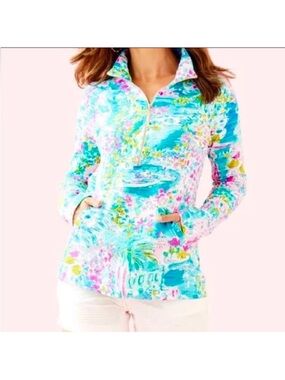 Lilly Pulitzer Skipper Popover in “Postcards from Positano” pattern Like New XL